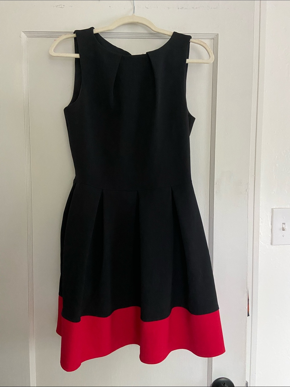 ModCloth Closet London Black Dress with Red Hem A-Line